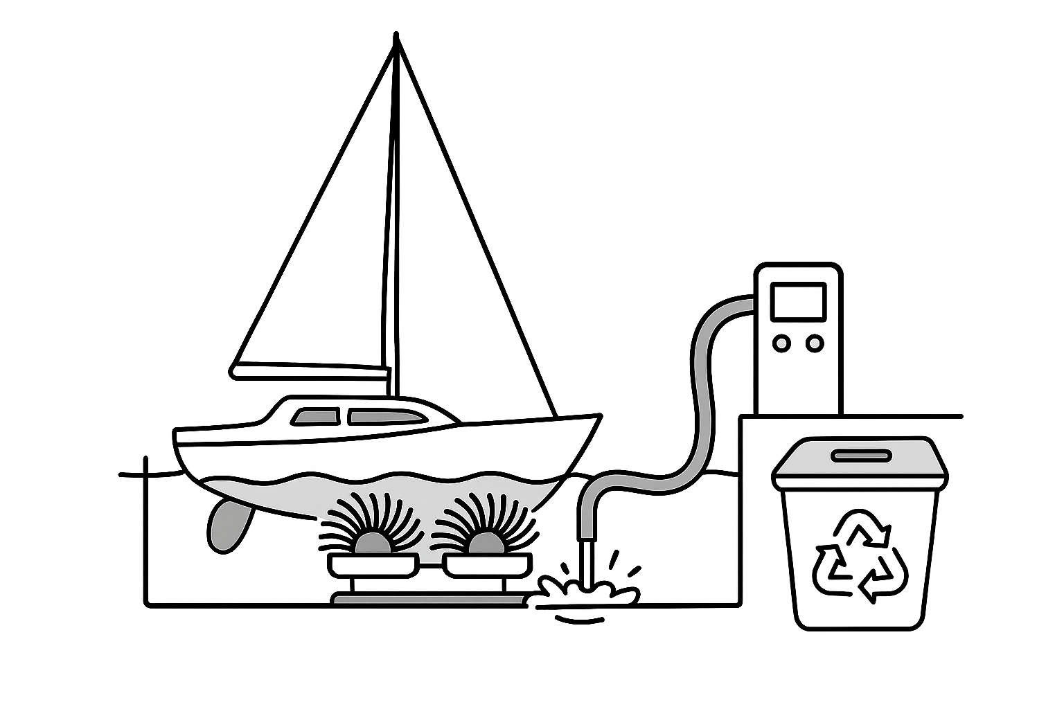 Borsttvätt i vatten